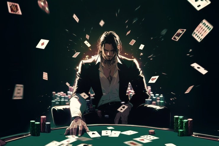 pg jago368 live No Commission Baccarat table with dealer and shoe